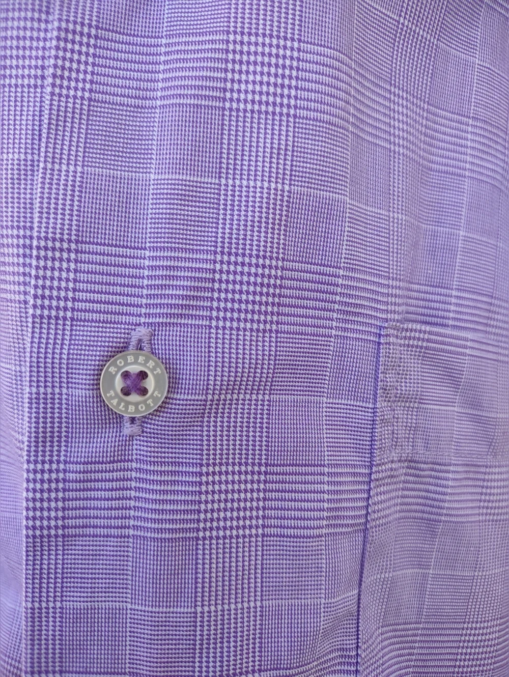 Men's Robert Talbott Lavender Dress Shirt - Picture 3 of 16